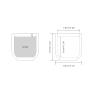 BOOWAN NICOLE Nordic Simple Style Cement Candle Jar Silicone Mold Concrete Candle Container Mould Home Decor Vessel view 3