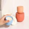 BOOWAN NICOLE Nordic Simple Style Cement Candle Jar Silicone Mold Concrete Candle Container Mould Home Decor Vessel view 4