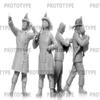 ICM 35622 Plastic Figure Models American Fire Truck Crew (1910s) - Scale 1:35 view 3