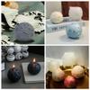 MUAECH Earth&Moon Candle Molds for Candle Making, 3D Globe Shaped Epoxy Resin Mold Exterior of Earth Model Aromatherapy Mold, DIY Silicone Scented Candle Molds Soap Molds Desktop Ornaments view 4