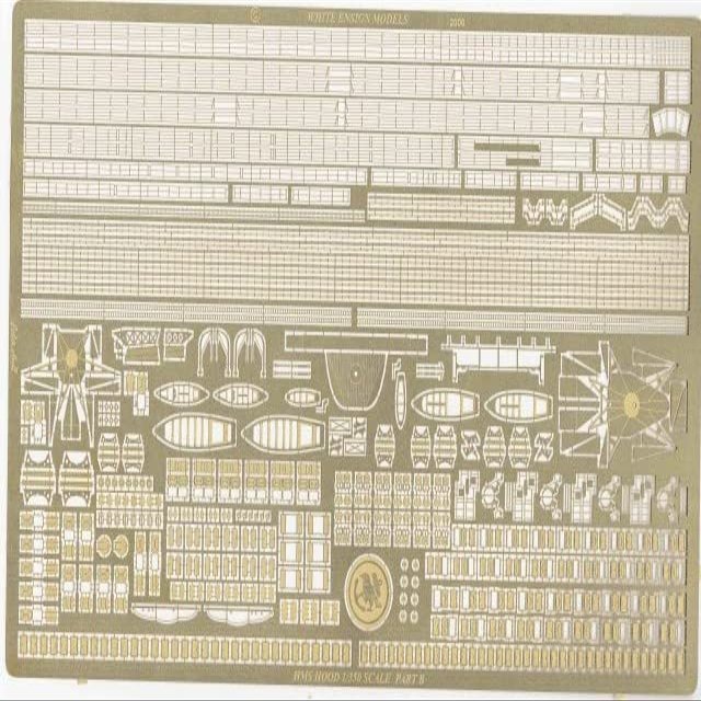 White Ensign Models 1/350 HMS Hood Photoetch Enhancement Parts
