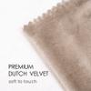 Vitalizart Camel Velvet Ribbon Set 3/8"" x 15 Yd Wooden Spool Fabric Trim 3 Rolls * 5 Yd for Christmas Wreath Decoration Handmade Craft Ornaments Gift Wrapping & Bow Making view 3