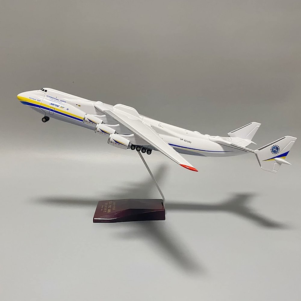 DKHOUN 1/200 Scale Model Jet Models Airplane ANTONOV AN-225 Airplane Model Diecast Transport Aircraft Model for Collection or Gift Ornament