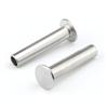 50 Pieces 304 Stainless Steel Large Flat Head Half Hollow Shank Rivets,for DIY Craft Decoration Etc.M5x16mm view 3