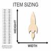 Unfinished Wood Rocket Shape Kid's Room Solar System Planet Space Craft up to 46" DIY 7" / 1/4" view 2