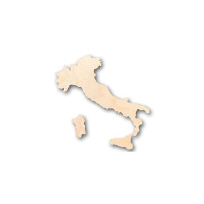 Unfinished Wood Italy Shape 3 Pieces Country Craft up to 46" DIY 18" / 1/8"