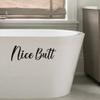ZLKAPT Nice Butt Funny Toilet Vinyl Decal Decoration, Bathroom Decor Adult Humor, Funny Bathroom Sign, Gift for Her, Bathroom Wall Art, Nice Butt Art, 11"x4" view 3