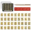 BESTNULE Leather Stamping Kit - 37pcs Set with 26 Capital Letters (5.5mm), 10 Numbers (6mm), and Stamping Handle for Leathercraft view 1