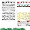 CRASPIRE Christmas Lace Clear Stamp Snowflake Gift Merry Christmas Tree Elk Holly Transparent Silicone Stamp for Card Making Decoration DIY Scrapbooking Embossing Album Decor Craft view 1