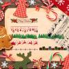CRASPIRE Christmas Lace Clear Stamp Snowflake Gift Merry Christmas Tree Elk Holly Transparent Silicone Stamp for Card Making Decoration DIY Scrapbooking Embossing Album Decor Craft view 2