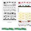 CRASPIRE Christmas Lace Clear Stamp Snowflake Gift Merry Christmas Tree Elk Holly Transparent Silicone Stamp for Card Making Decoration DIY Scrapbooking Embossing Album Decor Craft view 4