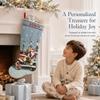 Cross Stitch Kits for Adults Stamped Personalized Christmas Stockings Cute Santa Claus Red Truck Needlepoint Counted Easy Cross-Stitch Patterns for Beginners, Embroidery Kit for Holiday Home Decor DIY view 2