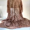Averie Bronze Geometric Butterfly Sequins on Mesh Lace Fabric by The Yard - 10113 view 1