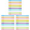 Beavorty 30pcs Mud Mask Stirring Sticks Reusable Silicone Face Mask Applicator Tool Random Color view 1