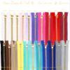 2 5 10 pcs Jeans Zippers #5 Brass Closed Bottom Metal Zippers with Locking Slider - Pink Blue Brown Burgundy Grey Black Green Natural Hot Pink Turquoise (4" - 10 Zippers, Light Blue/Aqua) view 4