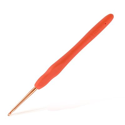 2.5mm Beginners Crochet Hook, Ergonomic Handle Crochet Hooks for Arthritic Hands, Comfortable Smooth Knitting Needles for Handmade DIY, Random Color