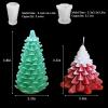 4PCS Christmas Tree Silicone Mold, 3D Candle Molds for Candle Making, Tree Shaped Silicone Epoxy Resin Mold, Ornament Mould for DIY Wax Candle Soap Art Craft Cake Chocolate Home Decor view 3