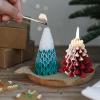 4PCS Christmas Tree Silicone Mold, 3D Candle Molds for Candle Making, Tree Shaped Silicone Epoxy Resin Mold, Ornament Mould for DIY Wax Candle Soap Art Craft Cake Chocolate Home Decor view 4