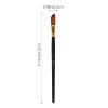 Operitacx 12pcs Hair Artist Paint Brush Watercolor Oil Painting Versatile Fine Detail Brushes Birch Handles for Beginners and Professionals view 2