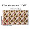 Cartoon Farm Scenary Fabric for Decoration and DIY Projects,Rustic Farmhouse Style Animals Fabric by The Yard,Nature Botanical Trees Soft Flannel Polyester Sewing Craft,5 Yards,180" L x 59" W view 2
