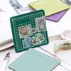 2pcs Mini Cutting Pad, Self Healing Craft Mat Small Sewing Cutting Mat Rotary Fabric Mat Non Slip 8x8cm Mini Cut Board for Scrapbooking Quilting Sewing Accessories view 3