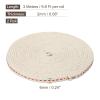 MECCANIXITY Oil Lamp Wick 0.24 Inch Flat Wide 10 Foot Cotton Lanterns Wick with Red Stitch for Kerosene Burner Lighting, 2 Roll view 2