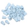 PATIKIL Bell End Stopper, 20 Pack Cord Rope Lock for Drawstring Bag, Lake Blue view 1