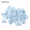 PATIKIL Bell End Stopper, 20 Pack Cord Rope Lock for Drawstring Bag, Lake Blue view 3