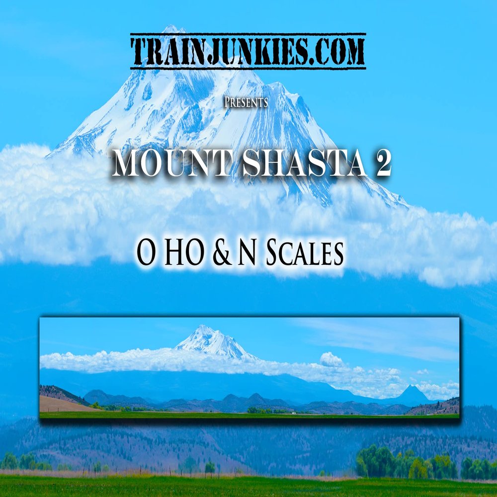 Mt. Shasta 2 Model Railroad Backdrop (N Scale)