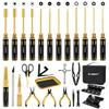 GLOBACT RC Tool Kit RC Screwdriver Kit, RC Car Stand, RC Hex Driver Set, RC Pliers Set, Screws Tray, Wrench, Body Reamer for 1/8 1/10 Slash Axial Arrma Redcat Losi RC Repair Tool Box Set-26Pcs view 1
