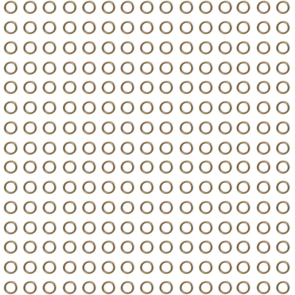 100pcs Antique Bronze Strong No Fade Open Split Jump Rings Connector Loop Bulk (5mm x 0.8mm)