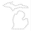 Rhinestone Genie Michigan Magnetic Rhinestone Template, Black view 2