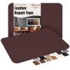 Cahomo Self-Adhesive Leather Repair Patches Tape for Couches - 8x11 inch, Vinyl & Leather Repair Kit for Furniture, Car Seats, Handbags, Jackets -Red Brown view 1
