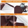 Cahomo Self-Adhesive Leather Repair Patches Tape for Couches - 8x11 inch, Vinyl & Leather Repair Kit for Furniture, Car Seats, Handbags, Jackets -Red Brown view 3