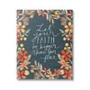 Stupell Industries Faith Over Fear Religious Calligraphy Patterned Floral Border, Design by Katie Doucette view 1