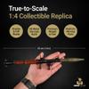 GOAT GUNS Miniature RPG Model | 1:4 Scale Diecast Metal & Real Wood Build Kit, Black | Non-Firing RPG Replica with Ejecting Warhead, Display & Man Cave | Collectible Military Model Kit, Adults view 3