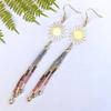 20pcs Adabele Raw Brass 26.5mm Sun Connector Link 2-Hole Earring Findings Unplated/Uncoated for DIY Craft Jewelry Making CX-C8 view 3