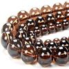 A.R Gems Natural Smoky Beads Grade AAA Genuine Natural Gemstone Round Loose Beads Smooth Plain Polished Round Ball Strand Beads (8mm 15 Inch) view 1