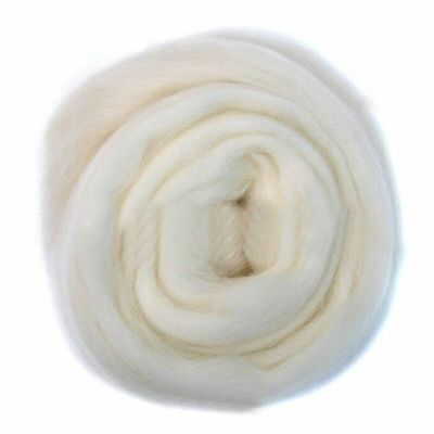 TRENDYBOY Crochet Kit Yarn 100g Needle Felting Light White Tone Felting Wool Roving Fibre Wool for 3D Projects DIY Needle Felting