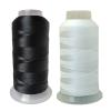 Polyester Thread Heavy Duty Bonded UV Resistant Outdoor Thread #69 T70 Size 210D/3Ply for Marine Upholstery, Leather, Sewing Crafts, 3000Yards Pack of 2 (Black White) view 1