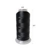 Polyester Thread Heavy Duty Bonded UV Resistant Outdoor Thread #69 T70 Size 210D/3Ply for Marine Upholstery, Leather, Sewing Crafts, 3000Yards Pack of 2 (Black White) view 3