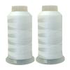 Polyester Thread Heavy Duty Bonded UV Resistant Outdoor Thread #69 T70 Size 210D/3Ply for Marine Upholstery, Leather, Sewing Crafts, 3000Yards Pack of 2 (White) view 1