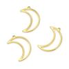 10pcs Adabele Tarnish Resistant 24mm Moon Drop Pendant Connector Earring Findings 18K Yellow Gold Plated for Craft Jewelry Making BFW-C7 view 1