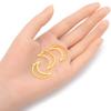 10pcs Adabele Tarnish Resistant 24mm Moon Drop Pendant Connector Earring Findings 18K Yellow Gold Plated for Craft Jewelry Making BFW-C7 view 2