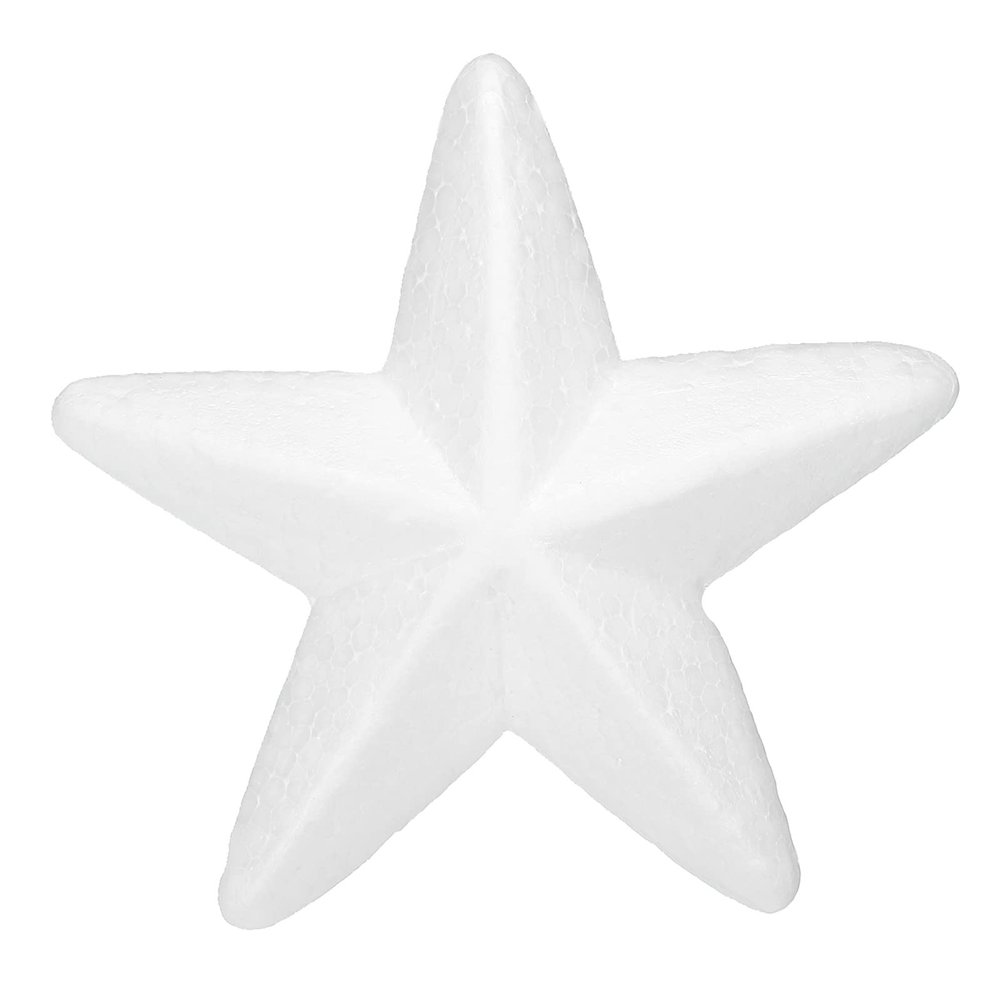MECCANIXITY Foam Stars for DIY Arts and Crafts 3.94 x 3.94 Inch Polystyrene Stars for Christmas Tree, DIY Home Craft Project