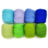 TRENDYBOY Crochet Kit Yarn 80g (8 Colorsx10g) Merino Wool Roving for Kit, Felting Wool, Soft Delicate, Can Touch The Skin (Color : J) view 1