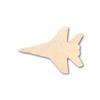 Unfinished Wood Fighter Jet Airplane Shape Craft up to 46" DIY 12" / 1/4" view 1