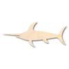 Unfinished Wood Swordfish Shape Marlin Ocean Fishing Craft up to 46" DIY 7" / 1/4" view 1