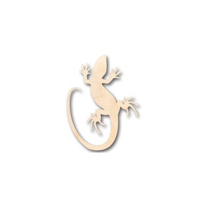 Unfinished Wood Lizard Shape Animal Craft up to 46" DIY 12" / 1/8"