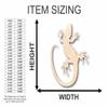 Unfinished Wood Lizard Shape Animal Craft up to 46" DIY 12" / 1/8" view 2